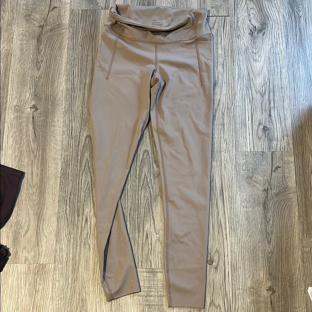 Women's Tan High-Waisted Leggings